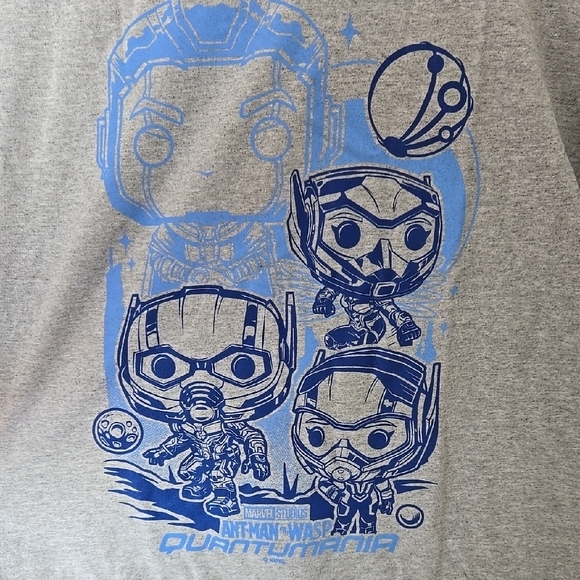 Marvel Gray and Blue Cartoon Character Short Sleeve Tee - Picture 3 of 4